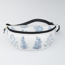 blue leaves watercolor collection Fanny Pack