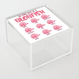 The Many Faces Of Blobfish Funny Emotion Types Acrylic Box