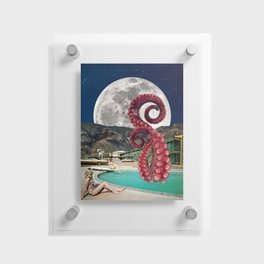 Octopus in the pool Floating Acrylic Print
