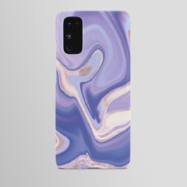 Lavender Liquid Marble Android Case
