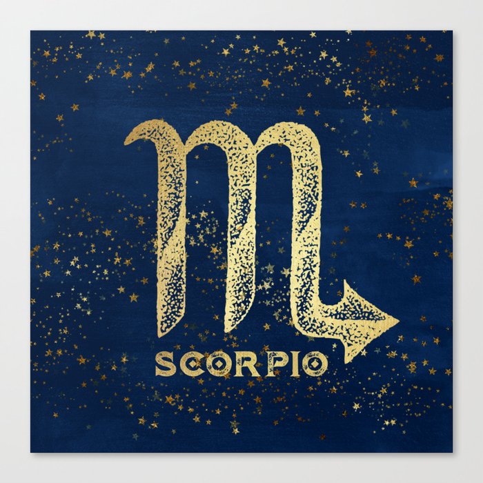 Scorpio Zodiac Sign Canvas Print