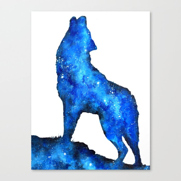 Howling Wolf Space Wolf Double Exposure Wolf Wolf Painting
