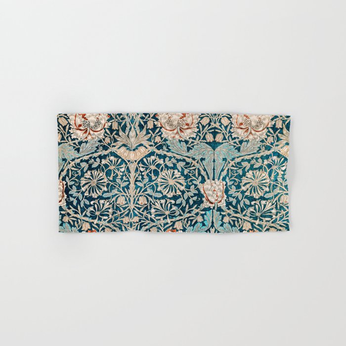 William Morris Honeysuckle pattern 1876 Hand & Bath Towel