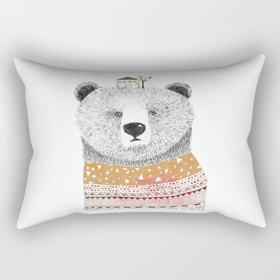 Mr. Bear Rectangular Pillow