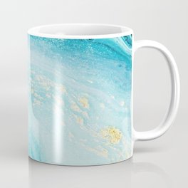 Water Blue Glitter Coffee Mug