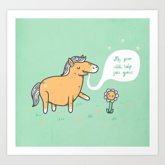 I can help you! Art Print