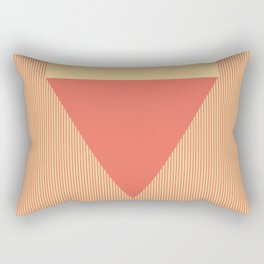 Red Triangle Rectangular Pillow