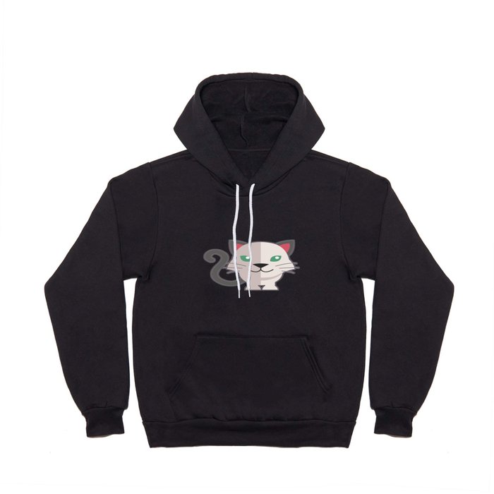 oneechan no shiro neko white cat kitten Hoody