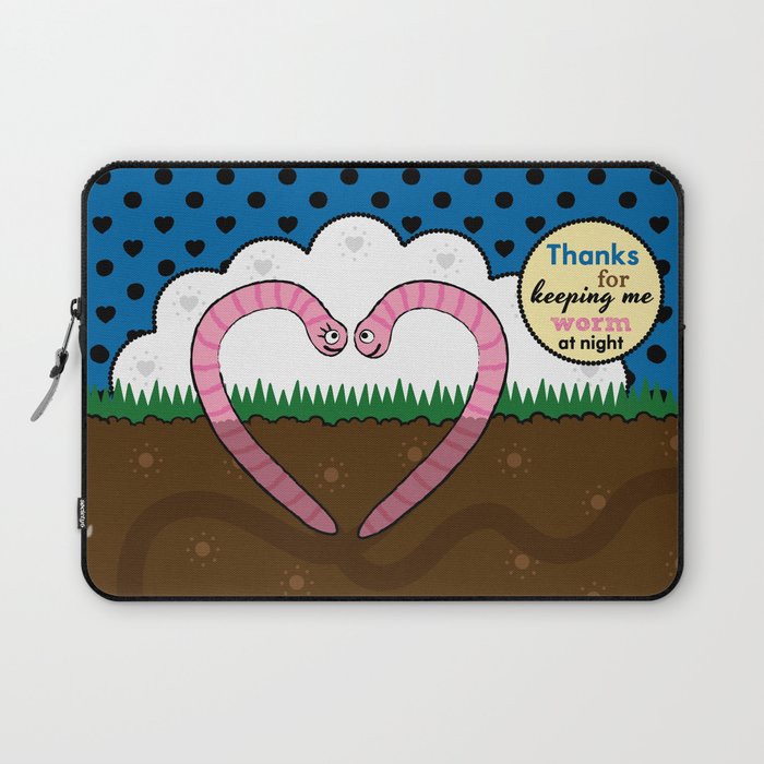 Lovebugs - Thanks for keeping me worm at night Laptop Sleeve