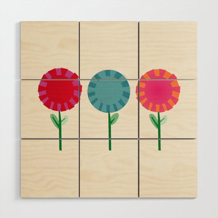 Little Maids all in a Row Wood Wall Art