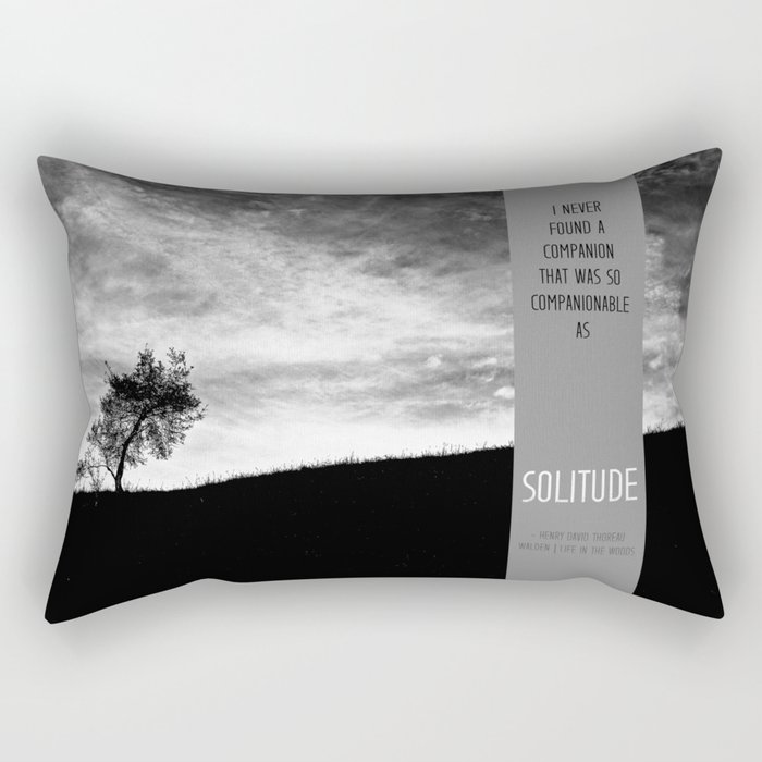 Henry David Thoreau - Solitude Rectangular Pillow