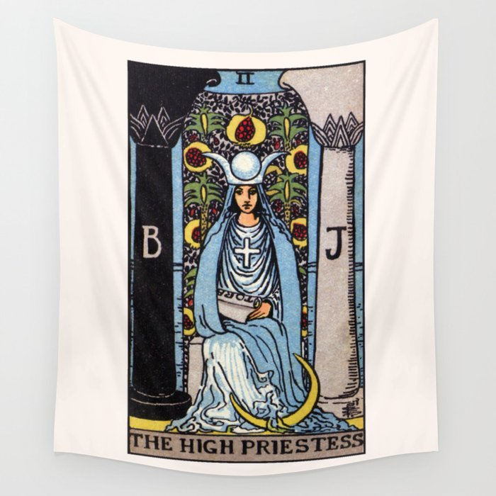 High priestess shop tarot tapestry