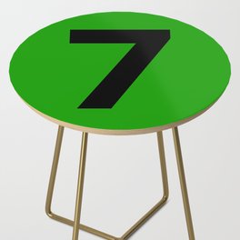 Number 7 (Black & Green) Side Table