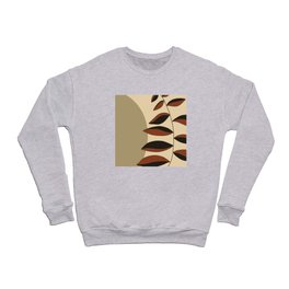 Abstract boho minimalist leaves Crewneck Sweatshirt