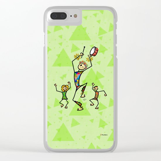 Carnival harlequin Clear iPhone Case