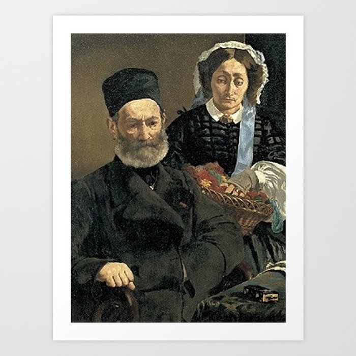 Edouard Portrait of Monsieur and Madame Auguste Art Print