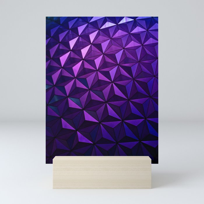 Purple Geometric Mini Art Print