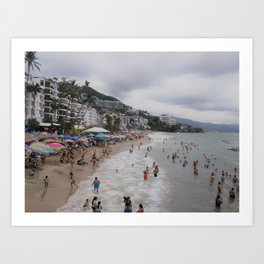 Beach Day, Puerto Vallarta Art Print
