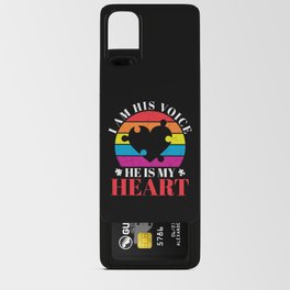 I Am His Voice He Is My Heart Autism Android Card Case