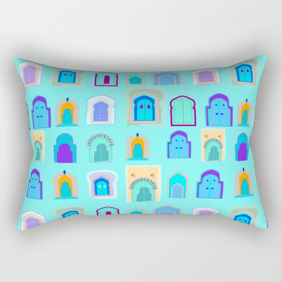 Moroccan Doors Rectangular Pillow