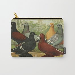 “Unnatural Selection: Pigeon Prachtwerk” by Emil Schachtzabel (1906) Carry-All Pouch | Vintage, Digital, Selection, Unnatural, Acrylic, Sistarsprkls, Pigeon, Prachtwerk, Birds, Emileschachtzable 