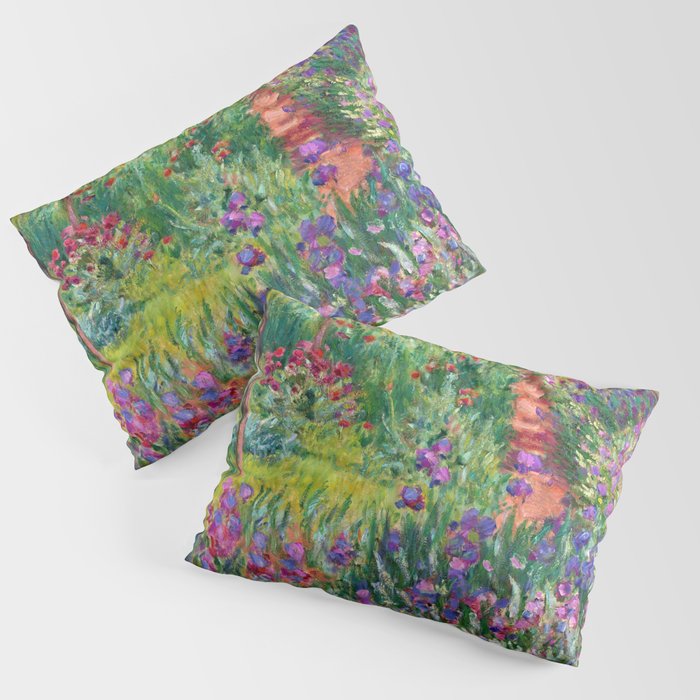 Claude Monet - The Iris Garden At Giverny Pillow Sham