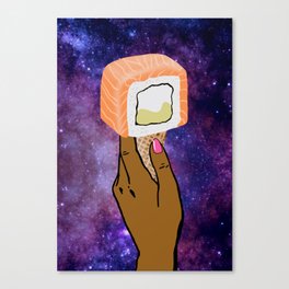 Sushi cream galaxy  Canvas Print