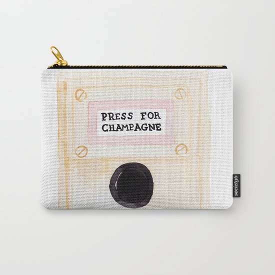 Press For Champagne Carry-All Pouch