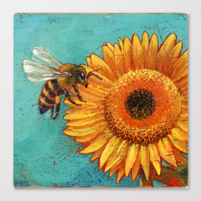bumble bee Canvas Print