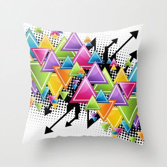 Vector Funk! Throw Pillow