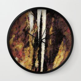 Icicle Abstraction Wall Clock