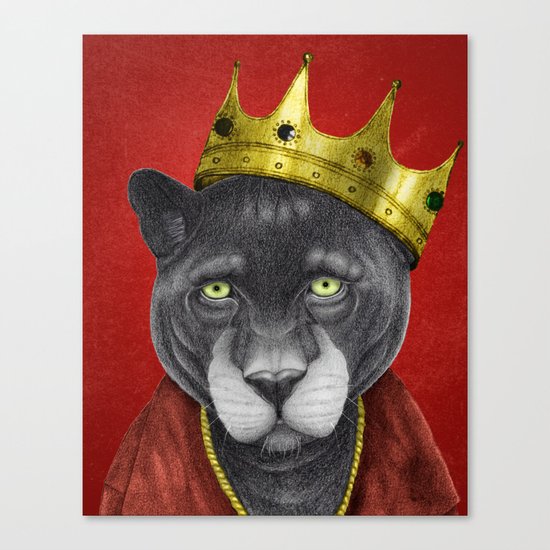 The King Panther Canvas Print