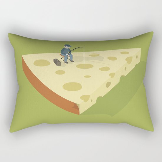 Slice fishing Rectangular Pillow