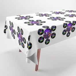 Disco Rainbow Album Flower Tablecloth