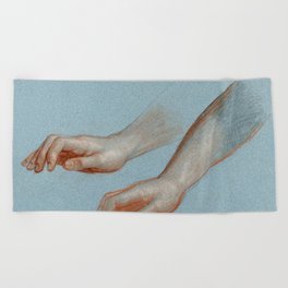 Study of Angel's Hand for "Mercy's Dream" Beach Towel