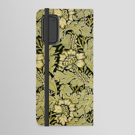 William Morris Anemone Green Leaves and Flowers Android Wallet Case