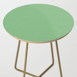 Dark green and white squares Side Table