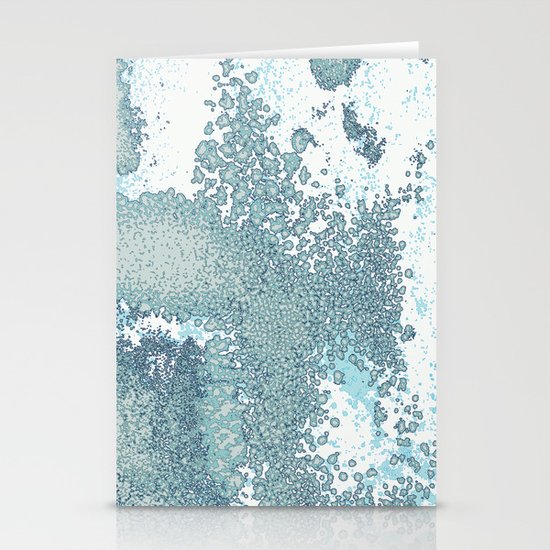 Aqua Sprawl Stationery Cards