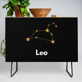 Leo, Leo Zodiac, Black Credenza