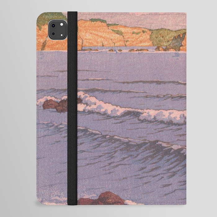 Japanese Woodblock art Ocean Sunset iPad Folio Case