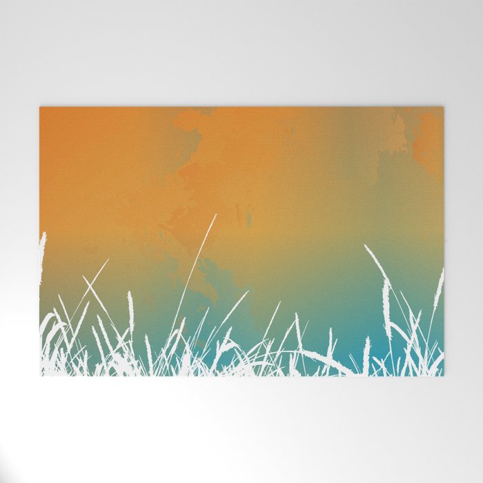 Sunset Colorful  Welcome Mat