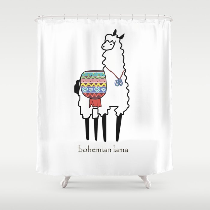 Bohemian Lama Shower Curtain
