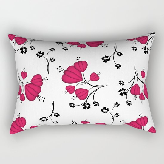 Abstract floral pattern. Rectangular Pillow