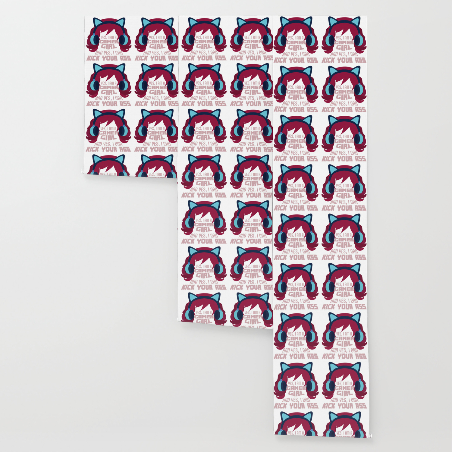 Typical Gamer Girl Gaming Headphone Nerdy Gift Wallpaper By Pubi Sales Society6
