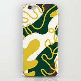 Abstract line shape fern 9 iPhone Skin