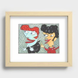 Rockers - Rockabilly Greasers Recessed Framed Print