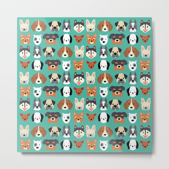 Dogs Dogs Dogs Metal Print