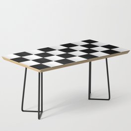 CHESS BOARD. BLACK AND WHITE CHECKER. Coffee Table