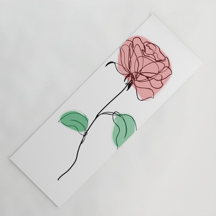 Rose Art Yoga Mat