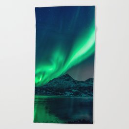 Aurora Borealis (Northern Lights) Beach Towel